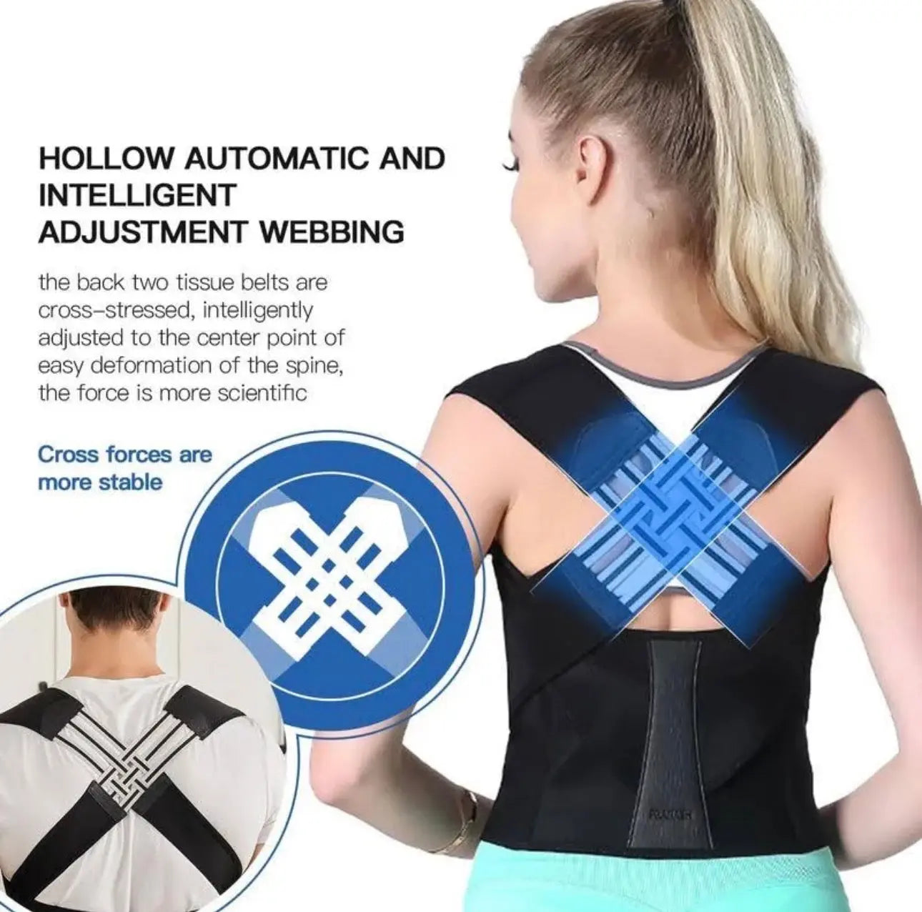 adjustable posture corrector brace