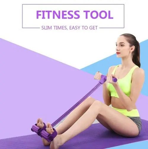 portable fitness resistance bands with pedals SkinAura