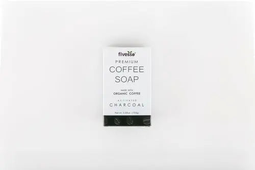 activated charcoal coffee soap bar